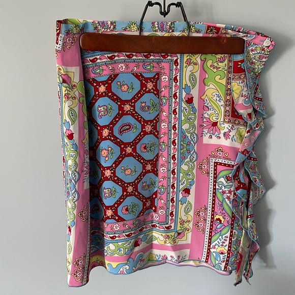 Boston Proper Wrap Silk Skirt Size 6 - Picture 1 of 5